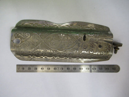 Front Engraved Panel Singer Sewing Machine Antique