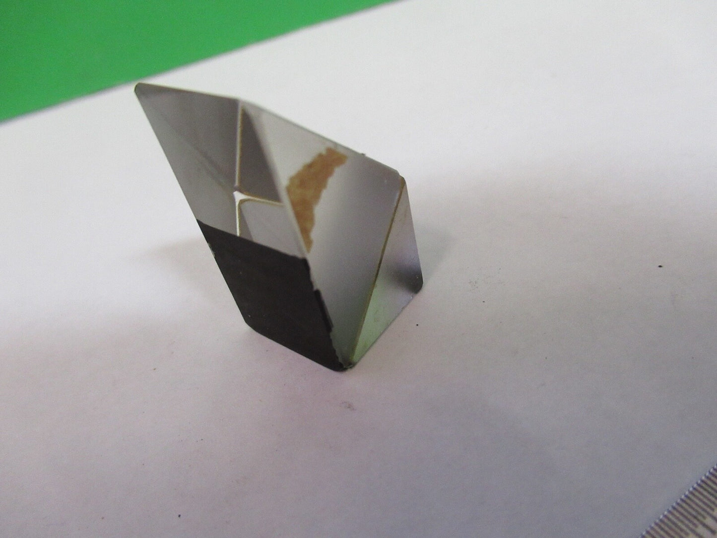 BAUSCH LOMB GLASS PRISM HEAD OPTICS MICROSCOPE PART AS PICTURED Q7-B-35