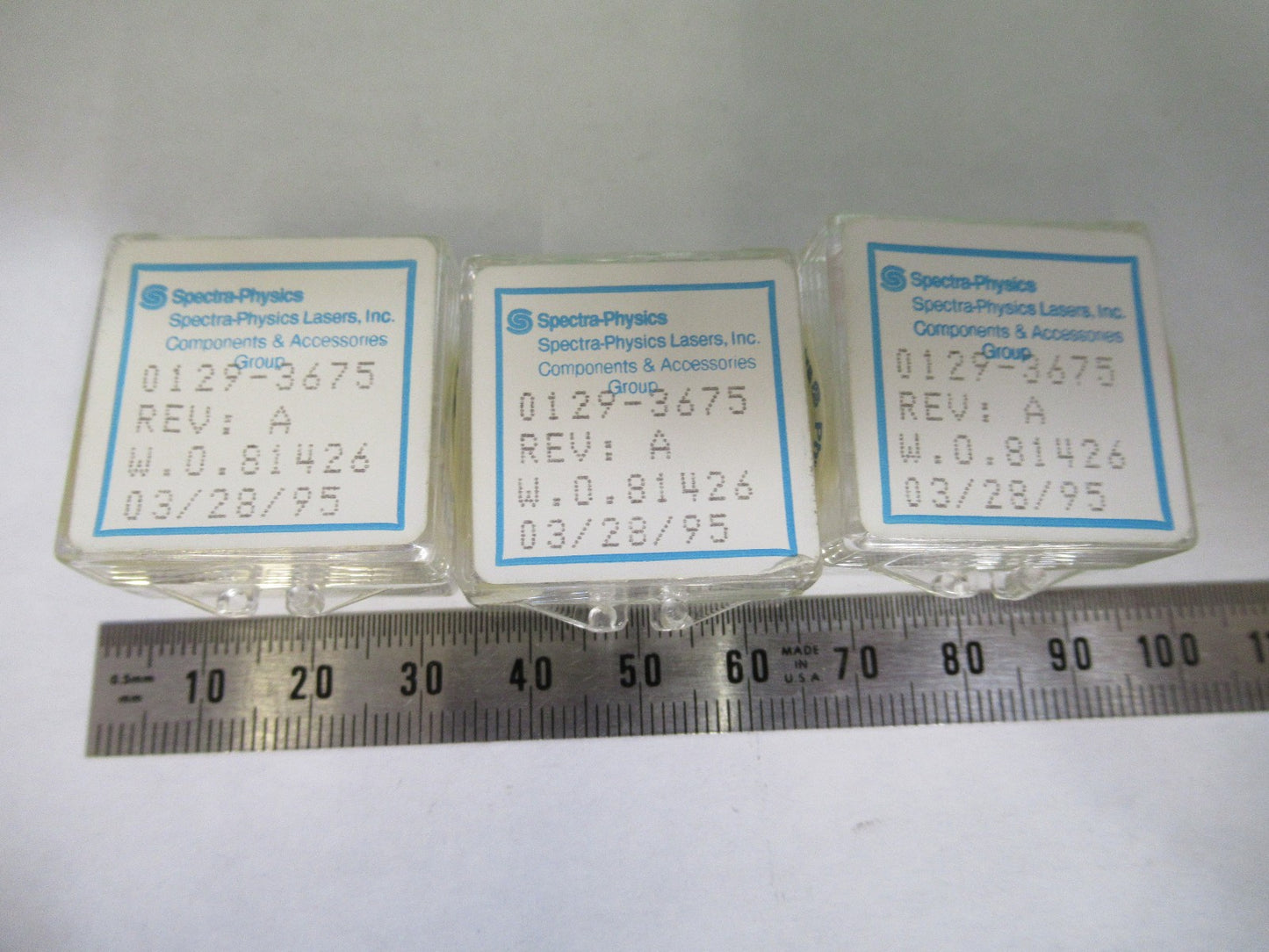 LOT OPTICAL SPECTRA PHYSICS COATED LENS PHOTONICS OPTICS as pictured T3-B-41