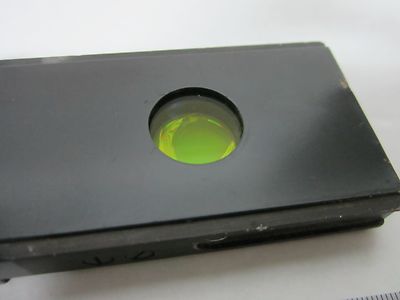 MICROSCOPE OPTICAL SLIDE FILTER ZEISS GERMANY [delaminated] OPTICS BIN#N5-21