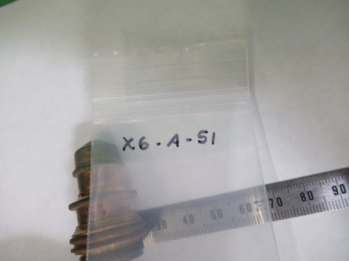 ANTIQUE BRASS 1.9mm OBJECTIVE BAUSCH LOMB MICROSCOPE PART AS PICTURED X6-A-51