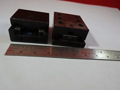 LOT 2 EA STEEL POSITIONING STAGE SLIDE BEARING for OPTICS FIXTURE #94-08