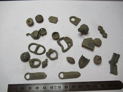 Antique Brass Bronze Lot Medieval ??? from Europe Bog Find