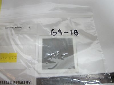 MICROSCOPE LEITZ FILTER 512077 OPTICS AS IS BIN#G9-18
