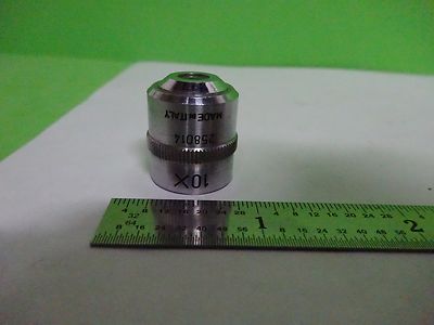 Microscope Part Objective Lens Officine Galileo 10X Italy Optics