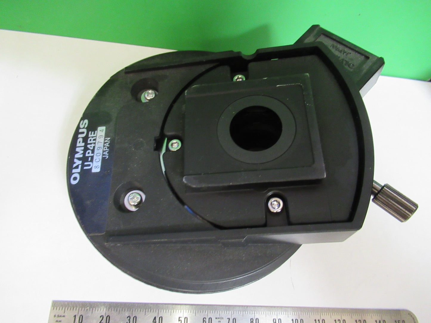 OLYMPUS JAPAN NOSEPIECE  U-P4RE MICROSCOPE PART AS PICTURED T4-A-23