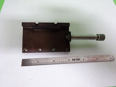 MICROSCOPE PART REICHERT LEICA POLYVAR BRASS SLIDE for OPTICS AS IS BIN#8M-B-03