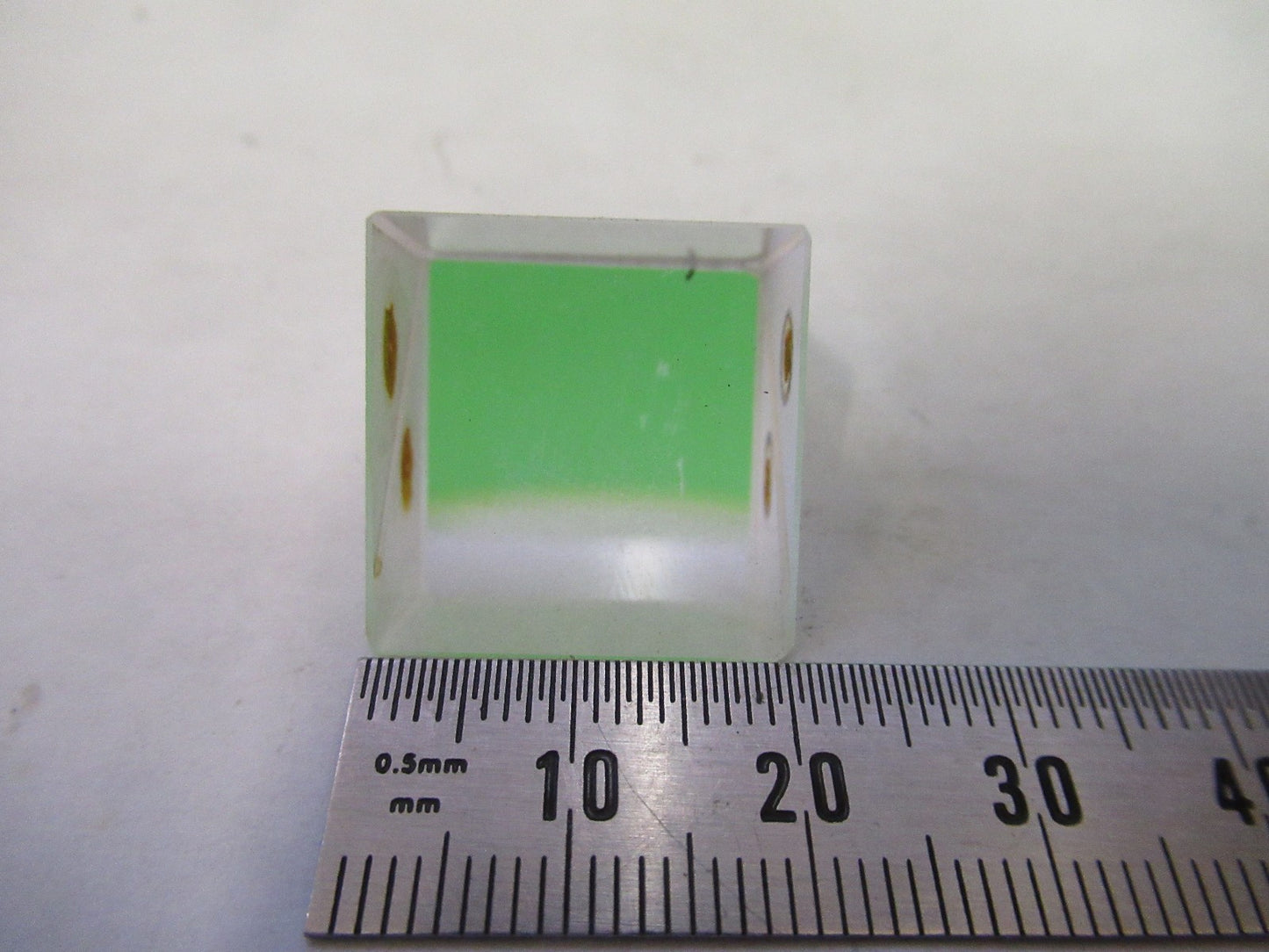 BAUSCH LOMB GLASS PRISM OPTICS MICROSCOPE PART AS PICTURED T2-A-61