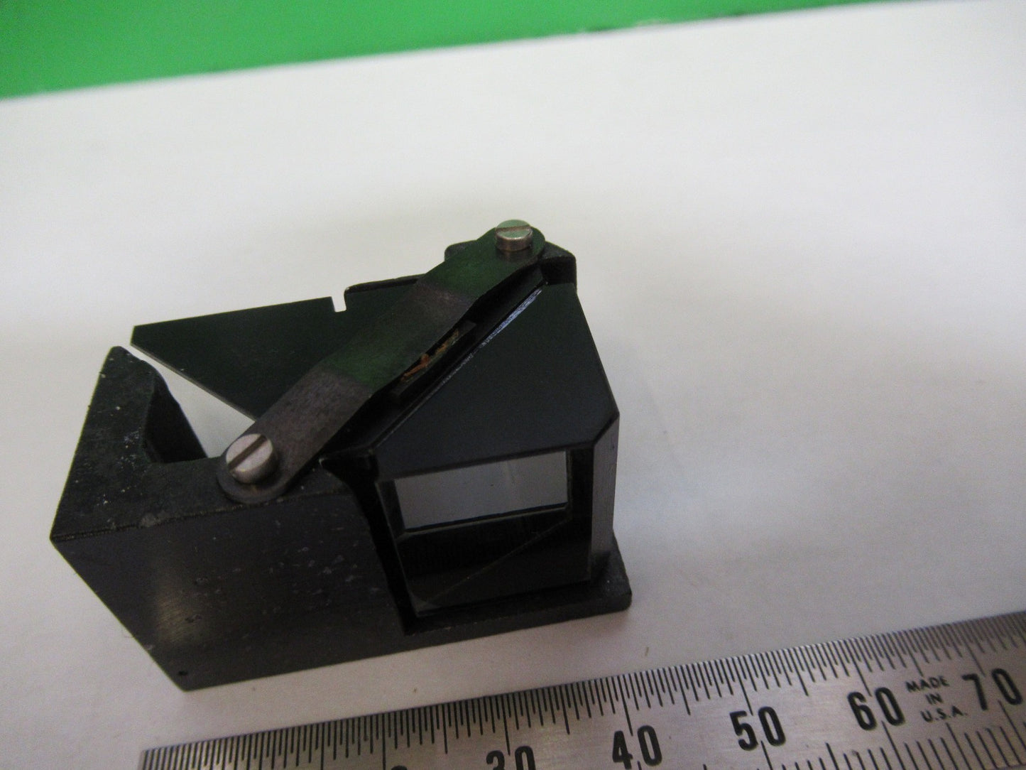 NIKON JAPAN HEAD GLASS PRISM OPTICS MICROSCOPE PART AS PICTURED T4-B-13
