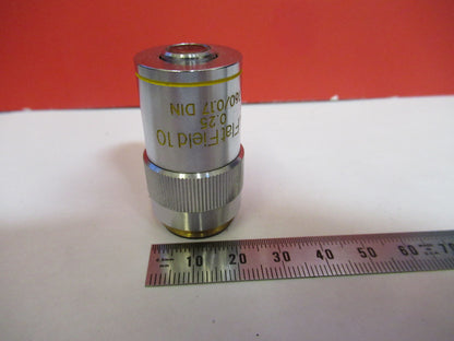 Meiji Japan 10X /160 Objective Lens Microscope Part