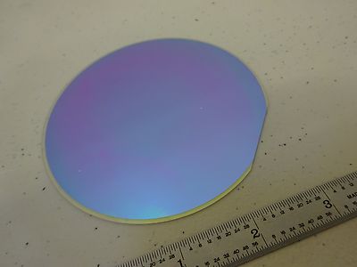 Rare Sapphire Wafer Coated with Platinum + Strontium Titanate