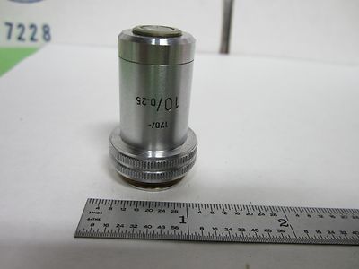 Microscope Part Objective Ernst Leitz Wetzlar Germany 10X Optics