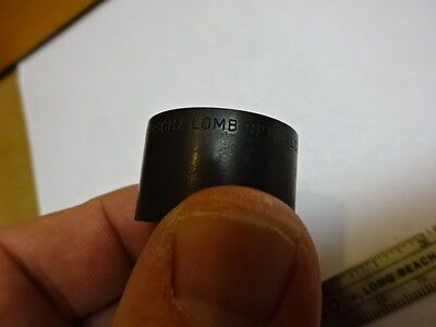 MICROSCOPE PART MOUNTED LENS BLUE FILTER BAUSCH LOMB OPTICS AS IS #81-69