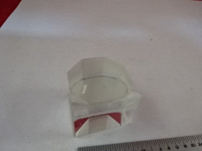 MICROSCOPE PART PRISM ASSEMBLY [chip on edge] OPTICS AS IS #AM-50