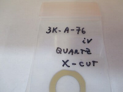 QUARTZ PLATE SINGLE CRYSTAL PIEZOELECTRIC X-CUT PIEZO PART AS PICTURED &3K-A-76