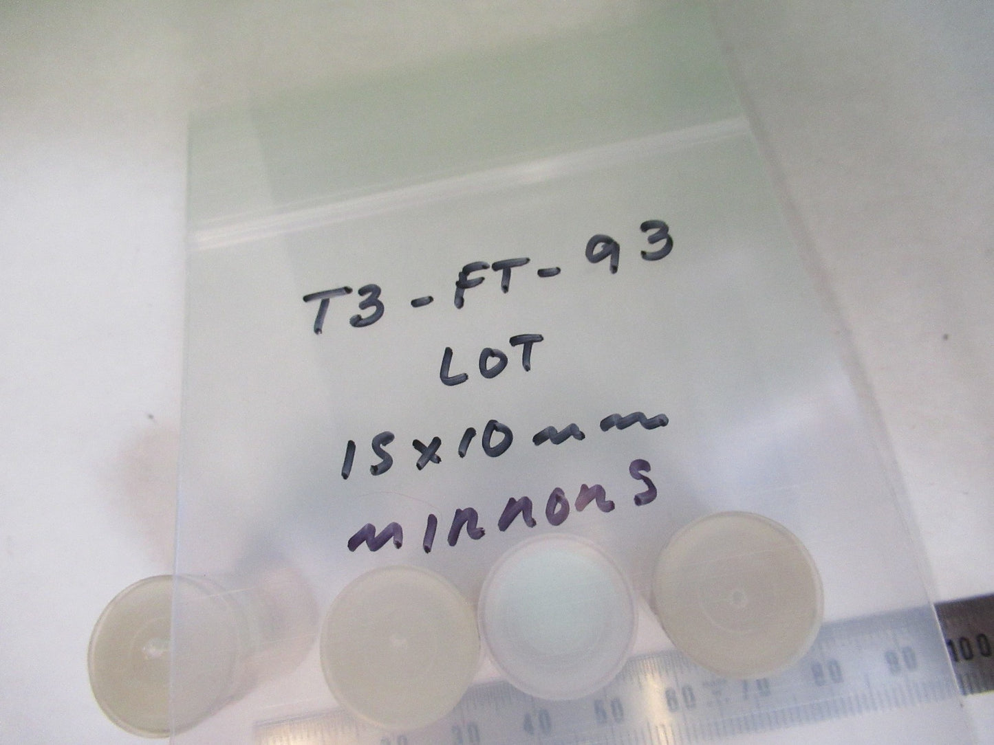 LOT OPTICAL SPECTRA PHYSICS COATED LENS PHOTONICS OPTICS 15x10mm as pic T3-FT-93