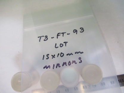 LOT OPTICAL SPECTRA PHYSICS COATED LENS PHOTONICS OPTICS 15x10mm as pic T3-FT-93
