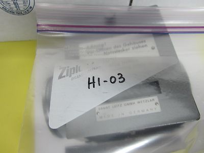 LEITZ WETZLAR GERMANY ORTHOLUX LAMP HOUSING MICROSCOPE OPTICS AS IS BIN#H1-03