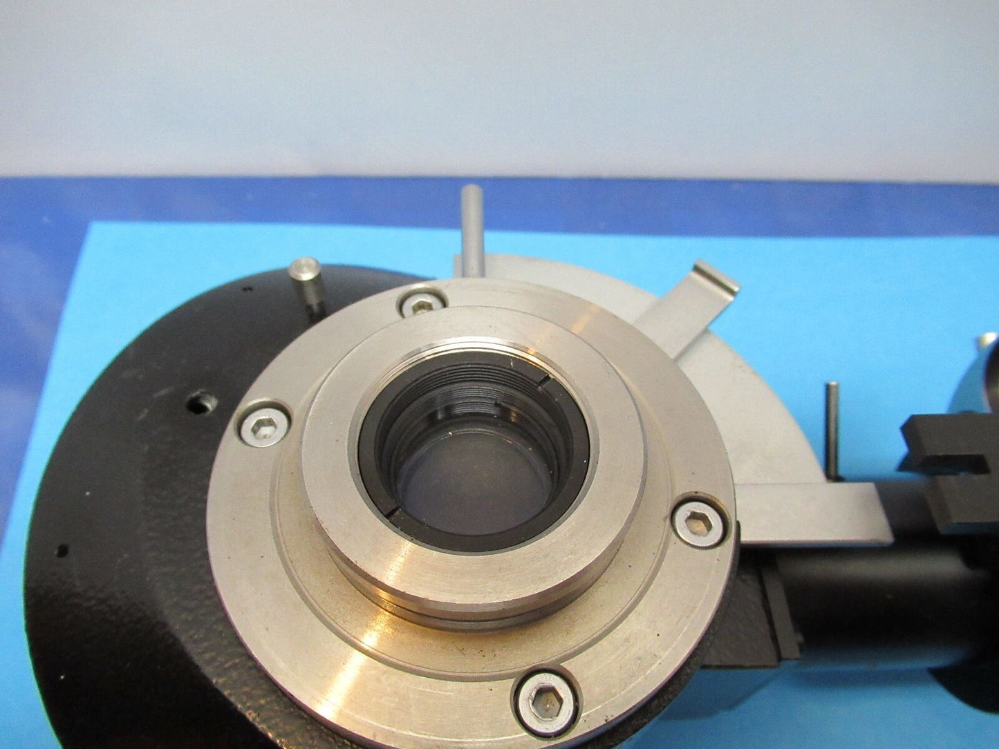 LEITZ GERMANY NOSEPIECE DARK PHASE RARE OPTICS MICROSCOPE PART AS IS &85-A-36