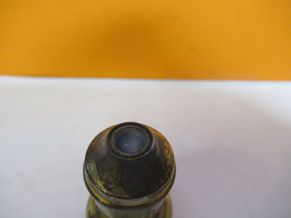 ANTIQUE BRASS ERNST LEITZ OBJECTIVE "3" MICROSCOPE PART AS PICTURED Y3-A-47