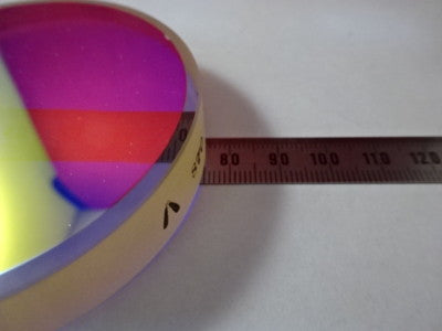 OPTICAL FLAT ZERODUR DICHROIC MIRROR 1/10 WAVE LASER OPTICS AS PICTURED &6-A-24