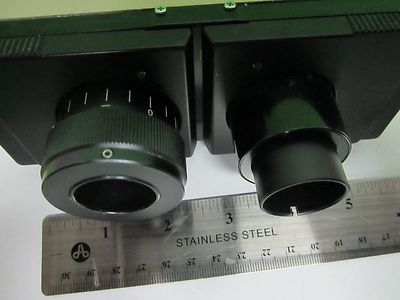 MICROSCOPE PART OLYMPUS JAPAN BINOCULAR HEAD OPTICS AS IS BIN#65-17