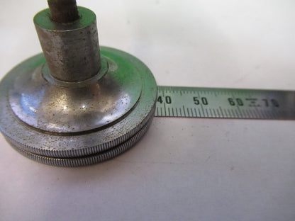 ANTIQUE BAUSCH LOMB BRASS SET OF KNOBS FRAME MICROSCOPE PART AS PICTURED G5-A-56
