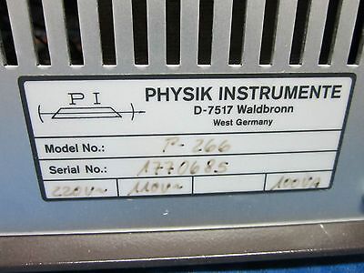 PHYSIK INSTRUMENTE P-266 PZT NANO MICRO POSITIONING HIGH VOLTAGE AMPLIFIER
