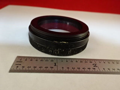 MICROSCOPE PART  COVER LENS STEREO OPTICS AS IS #AR-18