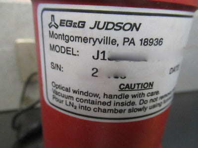 OPTICAL EG&G JUDSON CRYOGENIC INFRARED LIGHT DETECTOR OPTICS AS PICTURED J12D