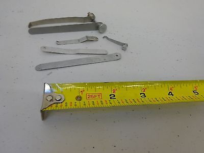 MICROSCOPE PART LOT MISMATCH CLIPS for STAGE TABLE AS IS BIN#P4-B-37