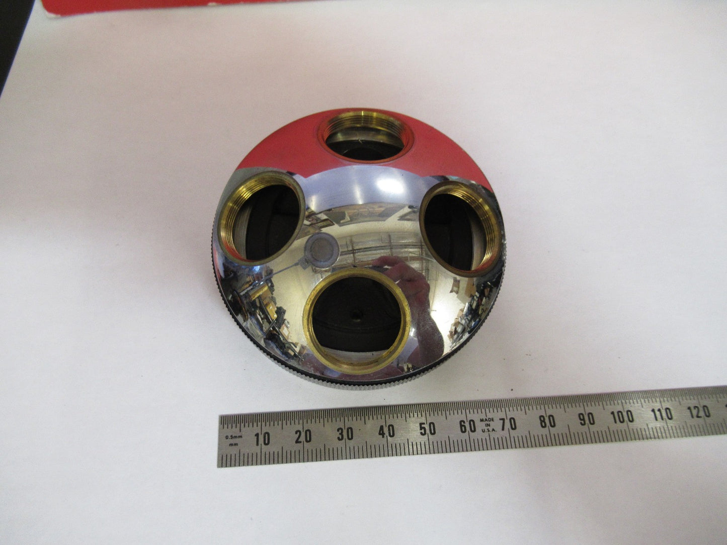 OLYMPUS JAPAN NOSEPIECE MICROSCOPE PART AS PICTURED T8-B-13