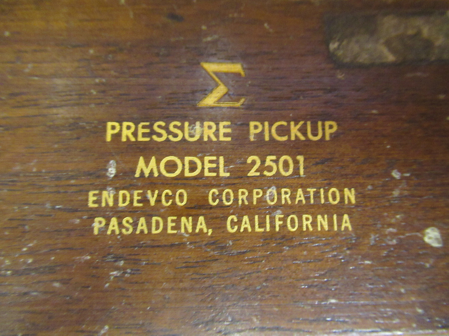 ENDEVCO 2501 PRESSURE TRANSDUCER SENSOR  AS PICTURED X6-A-34