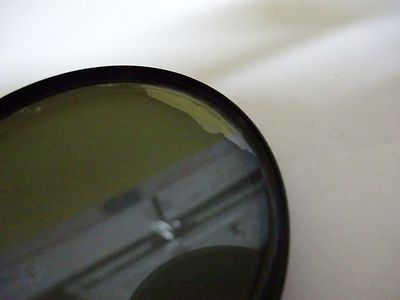 MICROSCOPE PART POLARIZER POL [delaminated] ILLUMINATOR OPTICS AS IS BIN#X1-48