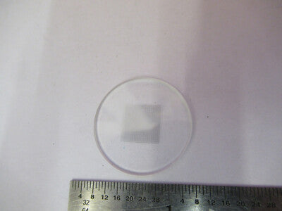OPTICAL RETICLE GRID PATTERN MICROSCOPE OPTICS AS PICTURED #B1-A-15