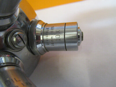 BAUSCH LOMB TUBUS NOSEPIECE + OBJECTIVES MICROSCOPE PART AS PICTURED P6-A-169