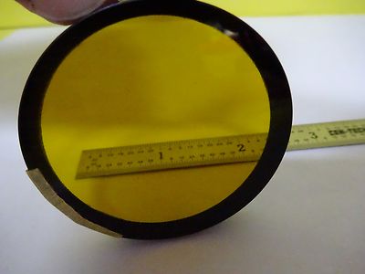 MICROSCOPE PART YELLOW FILTER ILLUMINATOR OPTICS AS IS BIN#4V-FL-33