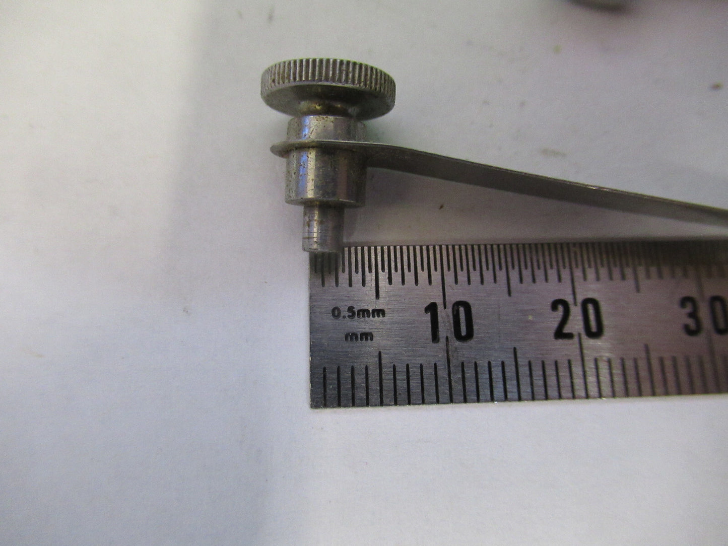 Antique Olympus Japan Pair Clips Stage Microscope Part