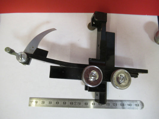 American Optical Co. Spencer Lens Co. American Optics Stage Clips Micrometer Microscope