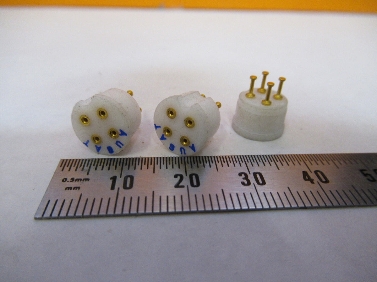 AUGAT TEFLON CONNECTOR FIXTURES RARE LOT OF 3 PCS AS PICTURED X6-A-11
