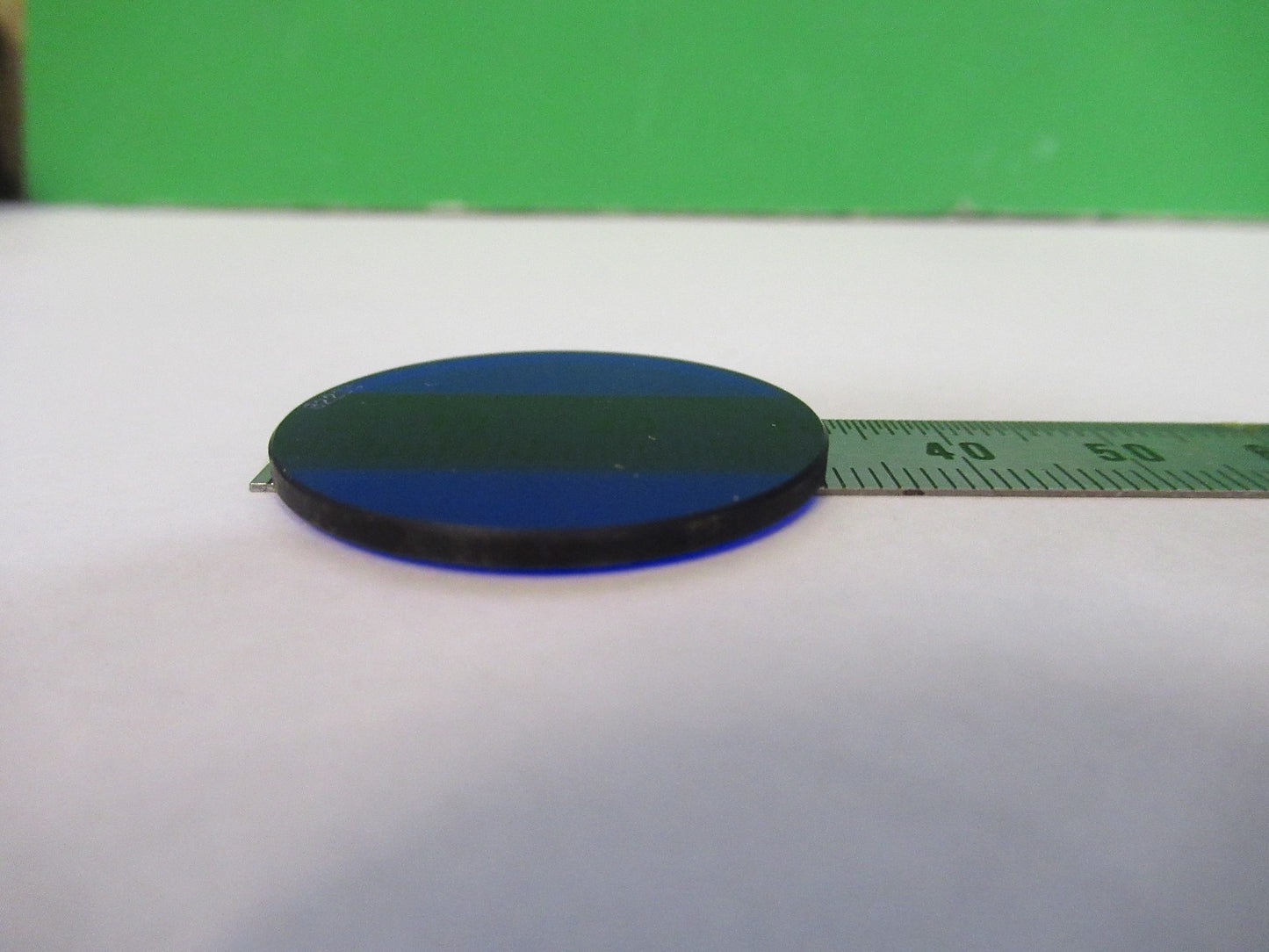 ZEISS GERMANY GLASS FILTER DARK BLUE OPTICS MICROSCOPE PART AS PICTURED V8-B-28