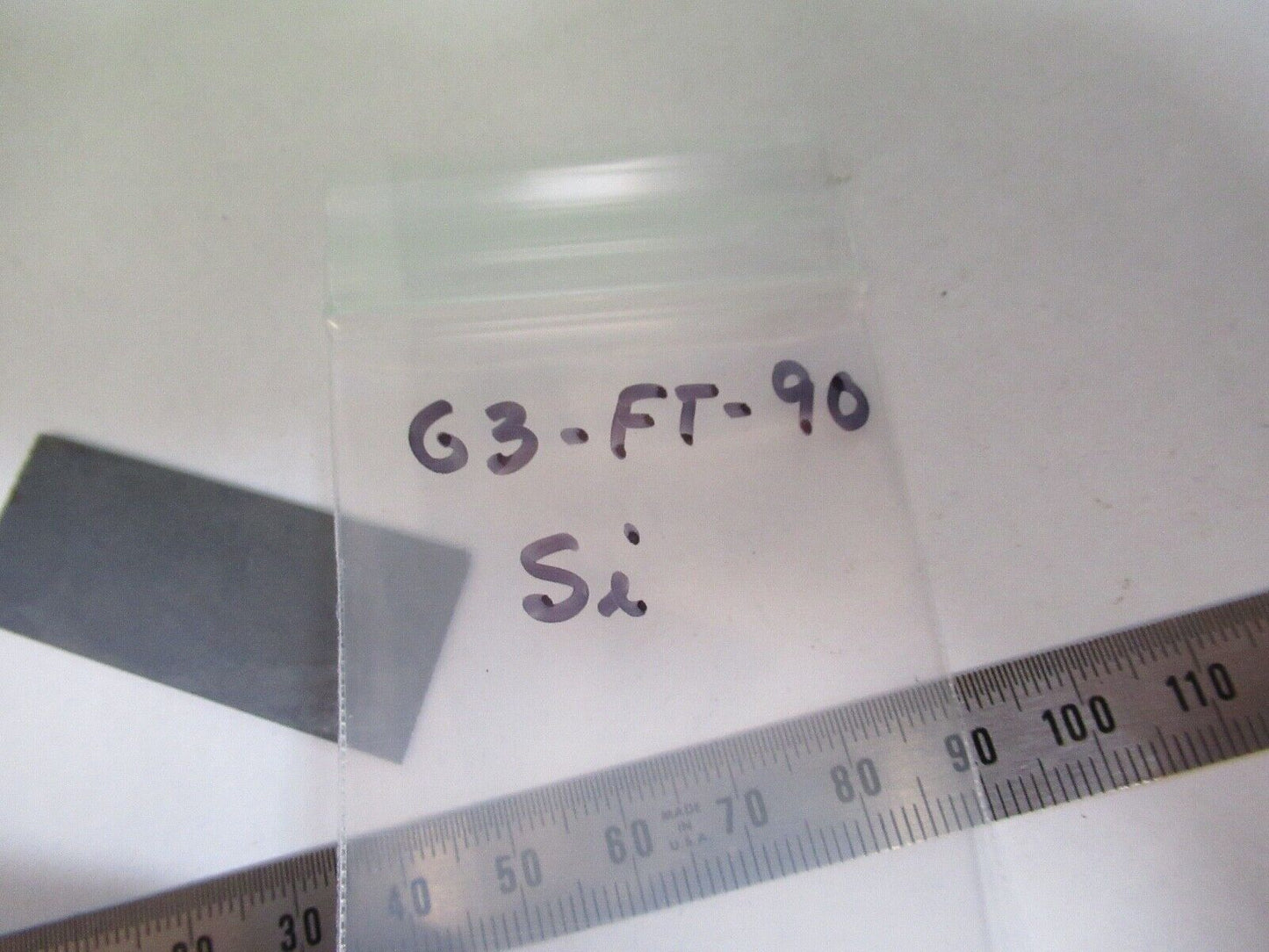 SLAB SILICON ELEMENT SINGLE CRYSTAL THICK WAFER RARE AS PICTURED G3-FT-90