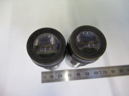Antique American Optical Co. Spencer Lens Co. Pair Eyepieces 9X Optic Microscope Part
