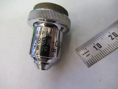 LOMO f-13,89 OBJECTIVE LENS MICROSCOPE PART AS PICTURED X9-B-71