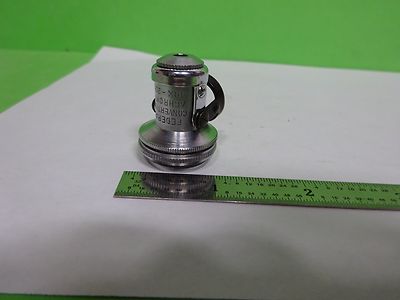 MICROSCOPE FEDERAL CONVERTIBLE OBJECTIVE 10X 20X ACHROMAT OPTICS AS IS BIN#Z1-26