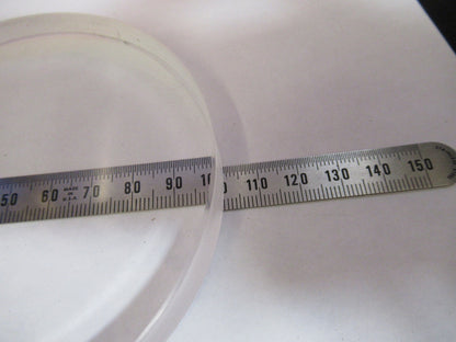 OPTICAL FLAT 4" FUSED SILICA 1/10 WAVE UNCOATED OPTICS  AS PICTURED T1-A-83