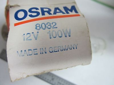 MICROSCOPE PART LAMP BULB ZEISS OSRAM 12V 100W 8032 SPARE AS IS BIN#S2-10