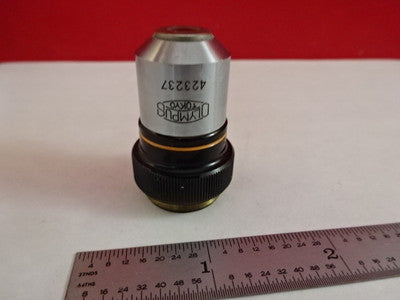 Microscope Part Olympus Objective M10 scratch Optics AS IS