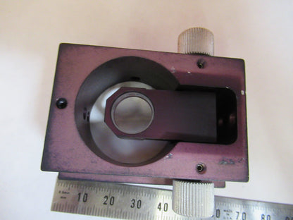 optical FIXTURE WITH MOVABLE LENS  laser optics as pictured  Y2-A-96