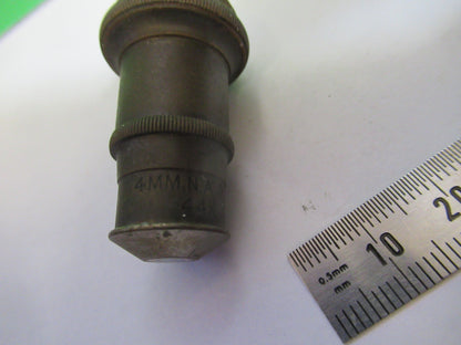 RUSTY ANTIQUE BRASS SPENCER OBJECTIVE MICROSCOPE PART AS PICTURED &H9-A-45